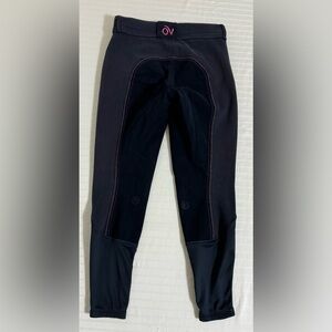 Ovation Equestrian Riding Pants Womens Small Blue Pink  Cotton Spandex